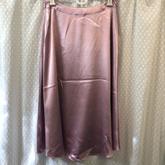 NWT JOIE • Purple alberic a line satin skirt 8 - Picture 6 of 6